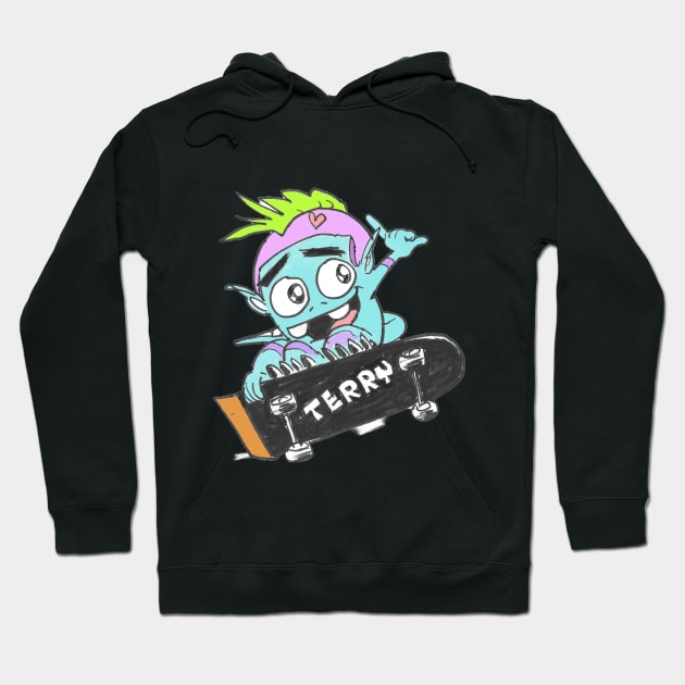 Terry T-shrit Hoodie by Kam Komics 